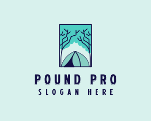 Forest Camping Site logo design