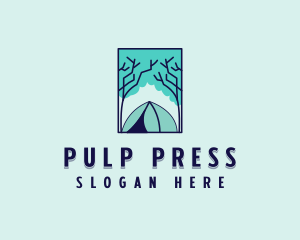 Forest Camping Site logo design