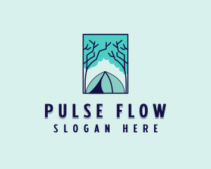 Forest Camping Site logo design