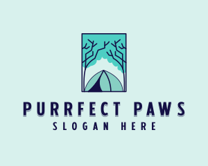 Forest Camping Site logo design