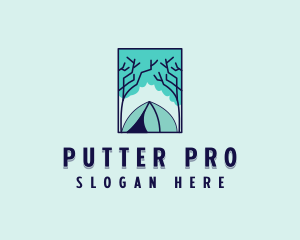 Forest Camping Site logo design