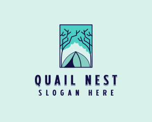 Forest Camping Site logo design