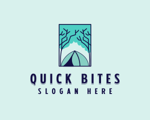 Forest Camping Site logo design