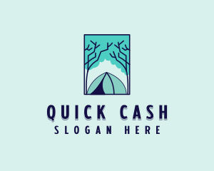 Forest Camping Site logo design