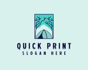 Forest Camping Site logo design