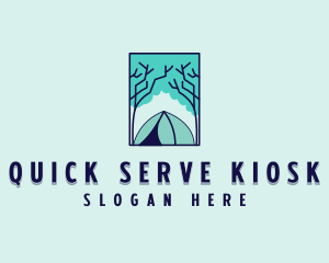 Forest Camping Site logo design