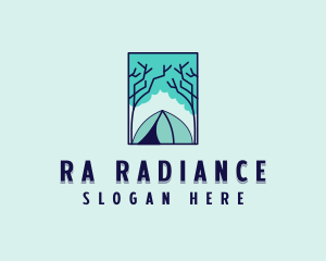 Forest Camping Site logo design