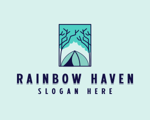 Forest Camping Site logo design