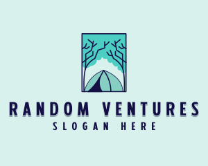 Forest Camping Site logo design