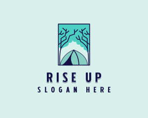 Forest Camping Site logo design