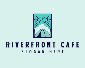 Forest Camping Site logo design