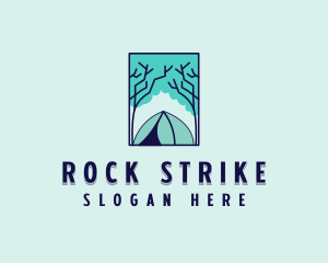 Forest Camping Site logo design