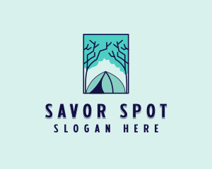 Forest Camping Site logo design