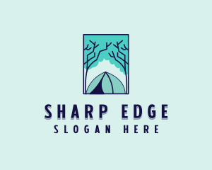 Forest Camping Site logo design