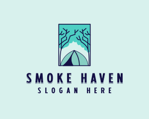 Forest Camping Site logo design