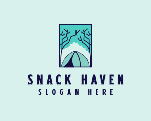 Forest Camping Site logo design