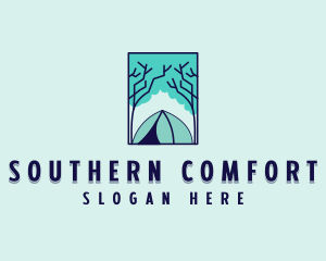 Forest Camping Site logo design