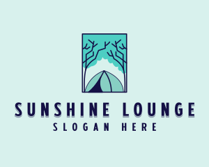 Forest Camping Site logo design