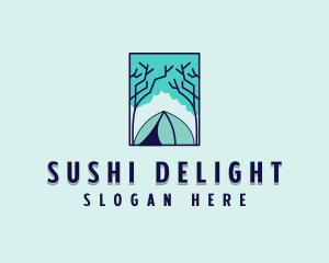 Forest Camping Site logo design