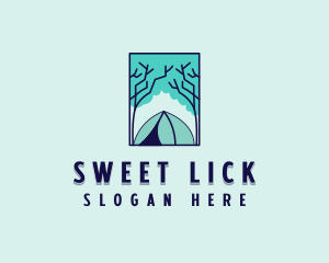 Forest Camping Site logo design