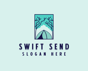 Forest Camping Site logo design