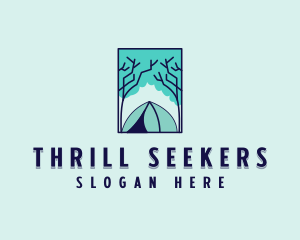 Forest Camping Site logo design