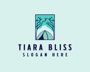 Forest Camping Site logo design