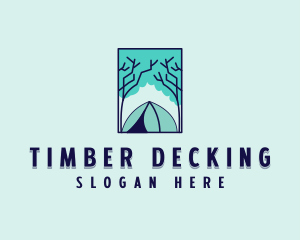 Forest Camping Site logo design