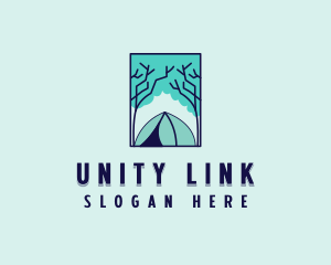 Forest Camping Site logo design