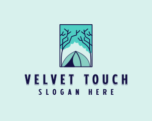 Forest Camping Site logo design