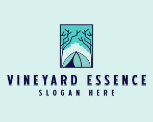 Forest Camping Site logo design