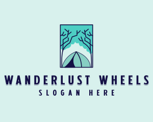 Forest Camping Site logo design