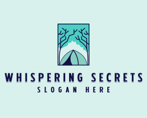 Forest Camping Site logo design