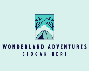 Forest Camping Site logo design