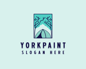 Forest Camping Site logo design