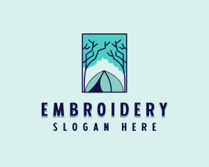 Forest Camping Site logo design