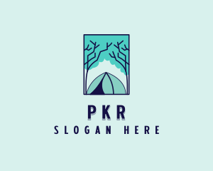 Forest Camping Site logo design