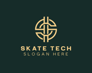 Cryptocurrency Tech Letter S logo design