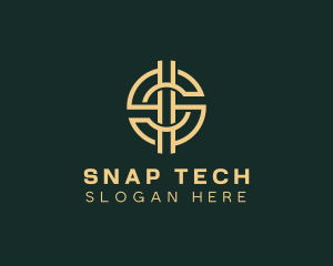 Cryptocurrency Tech Letter S logo design