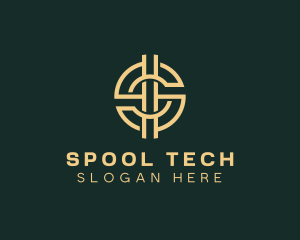 Cryptocurrency Tech Letter S logo design