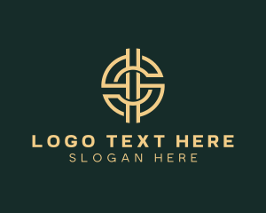 Dollar Sign - Cryptocurrency Tech Letter S logo design