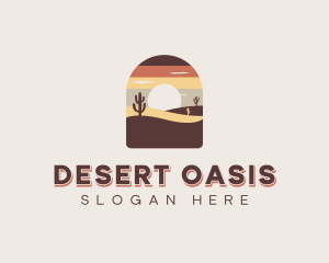 Cactus Sand Desert logo design