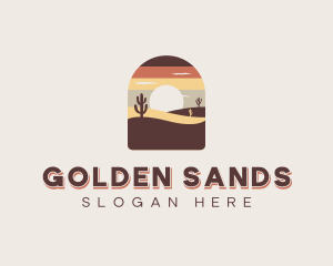 Cactus Sand Desert logo design