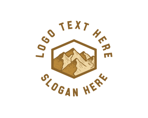 Mountain - Adventure Mountain Peak logo design