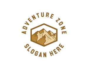 Adventure Mountain Peak logo design