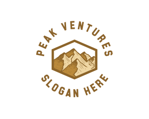 Adventure Mountain Peak logo design