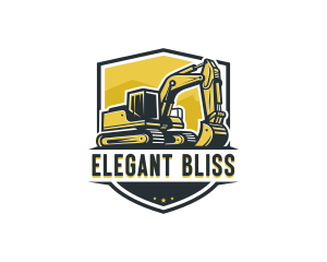 Heavy Equipment - Excavator Construction Mining logo design