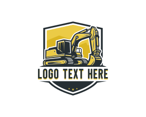 Excavator Construction Mining Logo