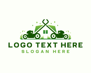 Window - Landscaping Mower Maintenance logo design