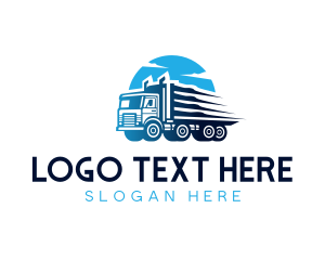 Trailer - Trailer Truck Logistics logo design
